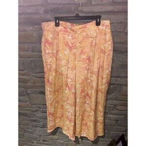 Wonderly 2X floral pants with elastic band